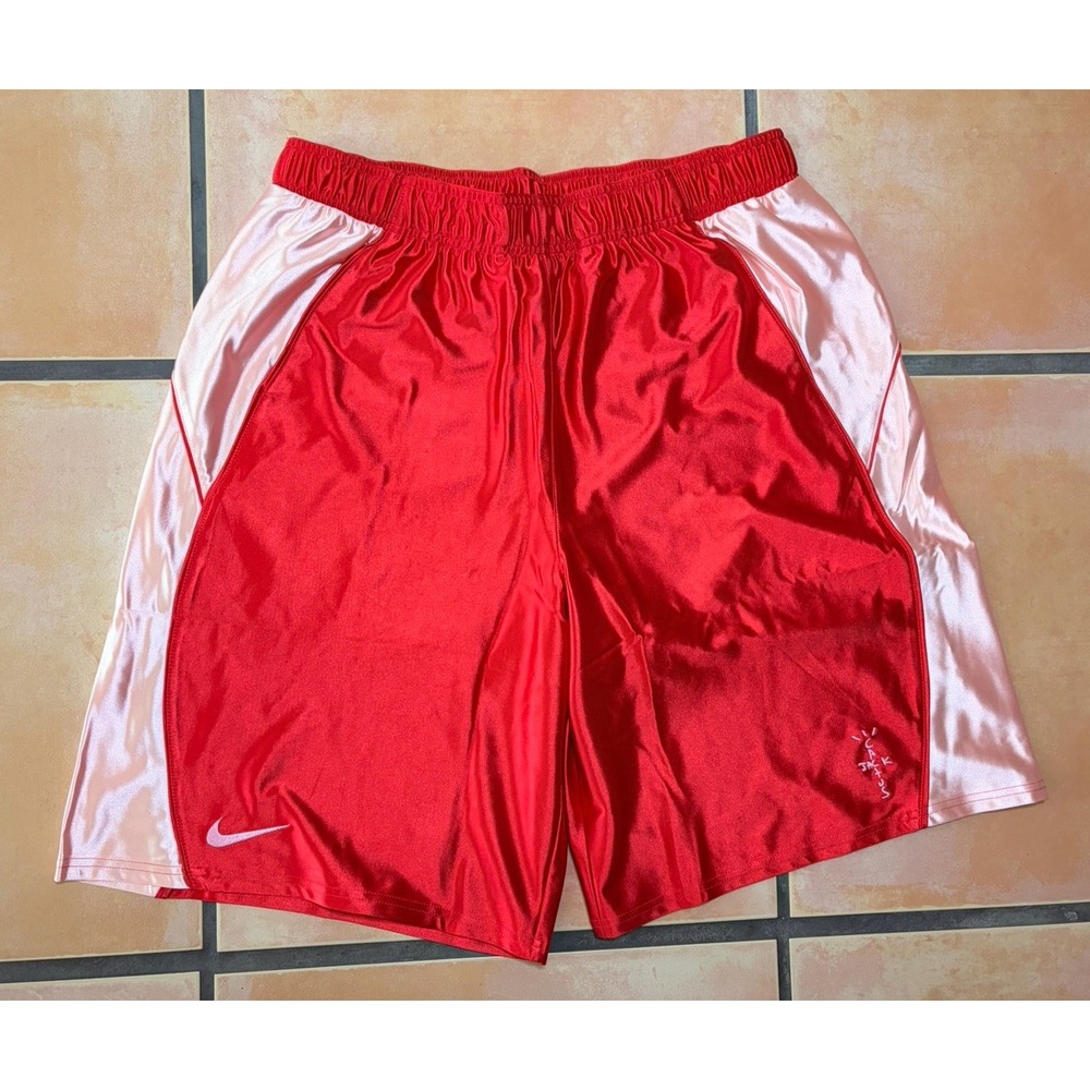 NWT Authentic Travis Scott - Cactus Jack x Nike Size XL Red Basketball Shorts
